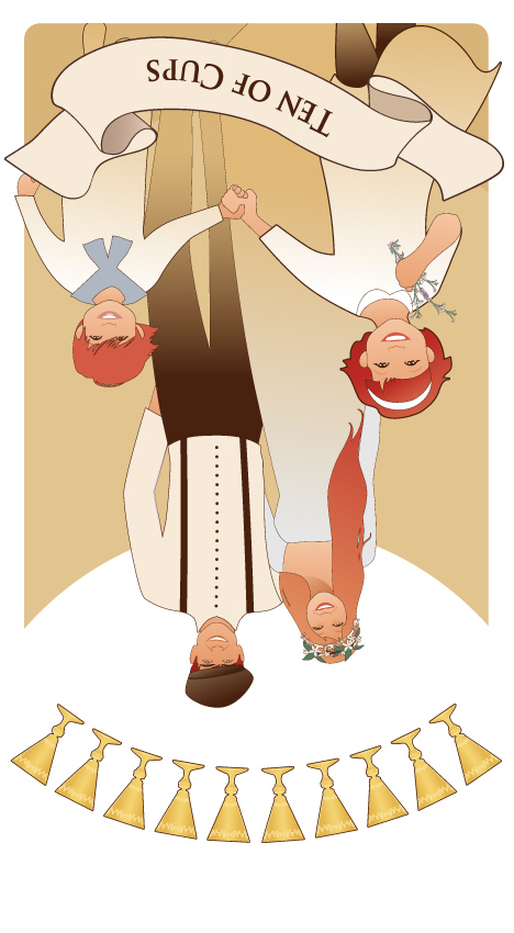 カップの10 逆位置