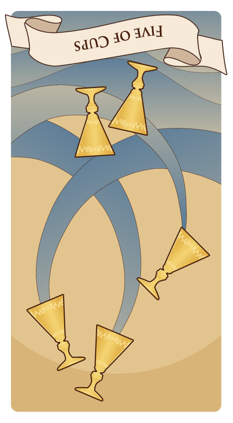 カップの5 逆位置