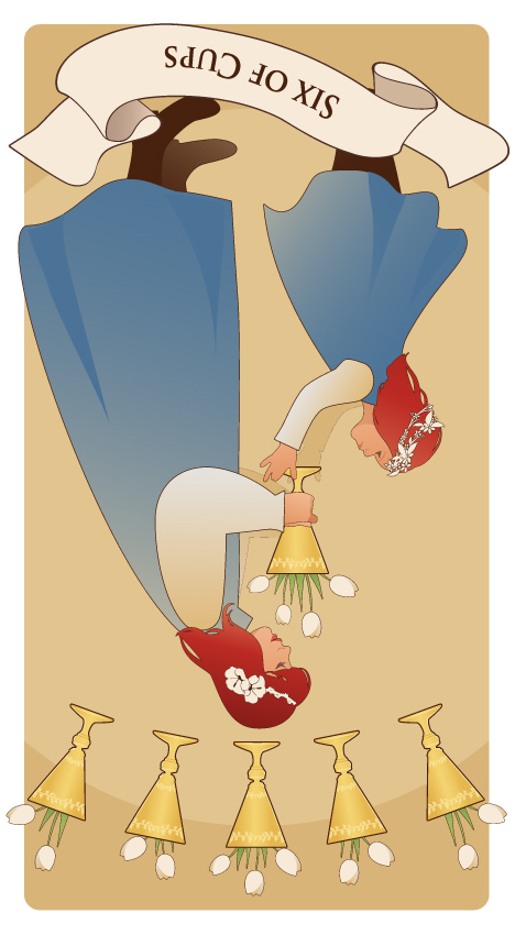 カップの6 逆位置