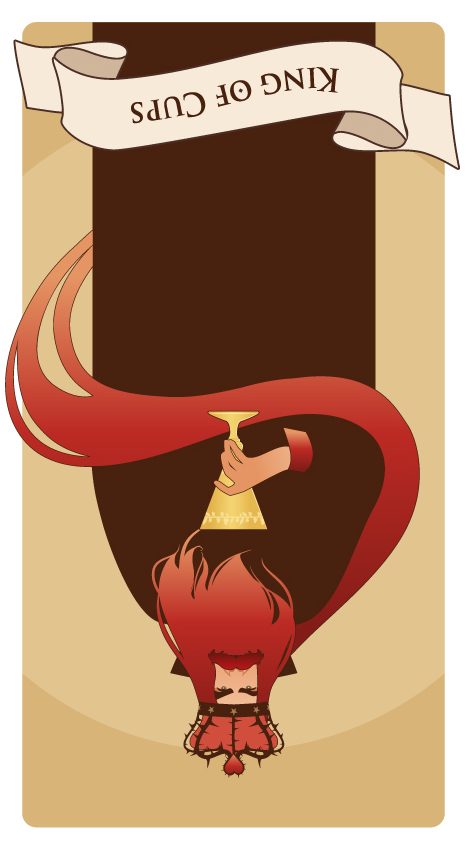 カップのキング 逆位置